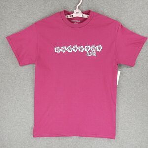 Aloha Hibiscus Hawaii Womens TShirt Large Pink Island Tropical Beach Kona Marlin